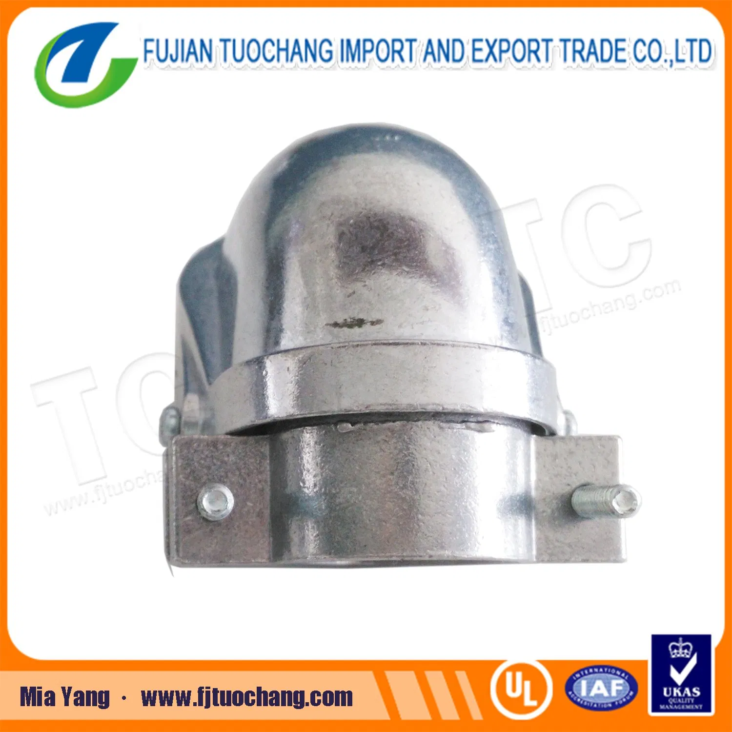 Polishing Aluminum Entrance Cap Clamp-on Type
