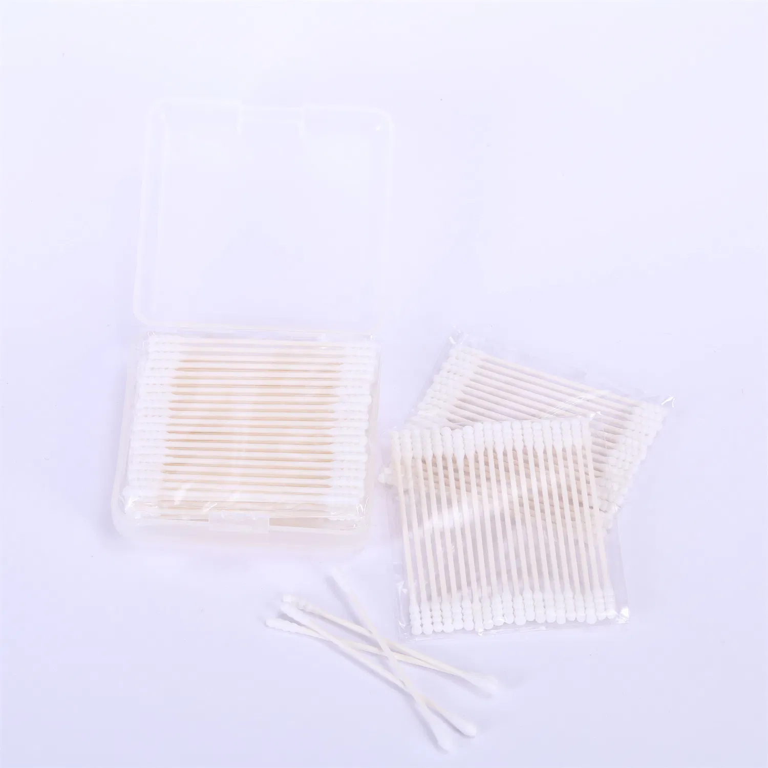 Bebe Double Spiral Head Cotton Swabs Disposable Super-Fine Paper Stick Cotton Buds for Traveling
