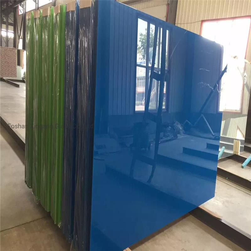 Lacquered Glass of Pure White Color Ral 9003 in Customer Size