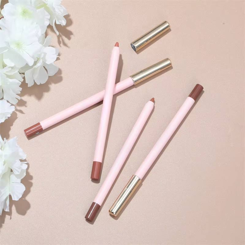 Vegan Non-Fading Long Lasting Private Label Lipliner Nude Matte Waterproof Lip Liner Custom Logo