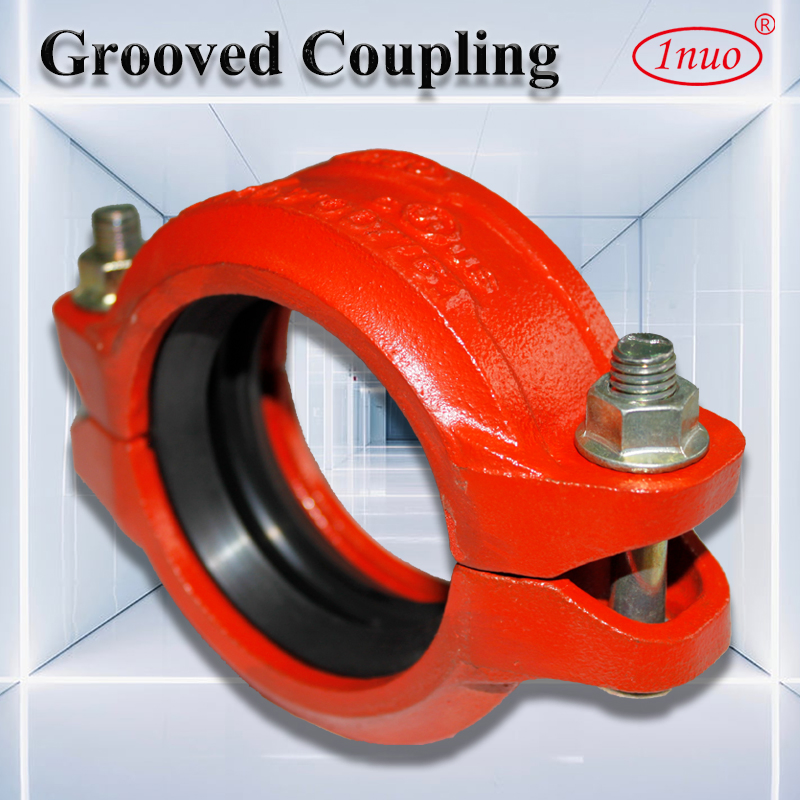 Ductile Iron Grooved Pipe Fittings Pipe Reducer Grooved Rigid Coupling
