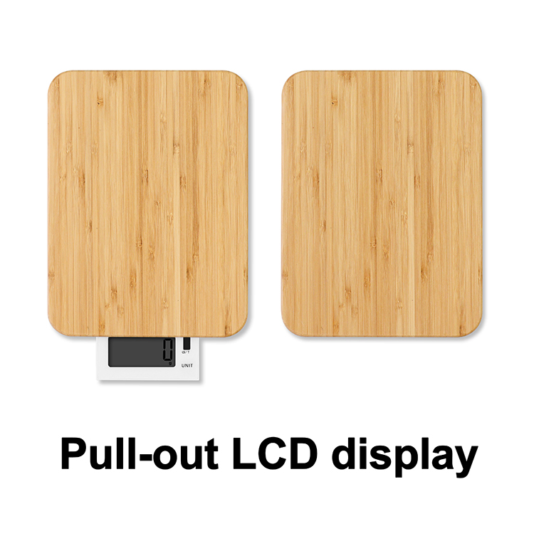 Кухонные весы электронные Bamboo с LCD дисплеем