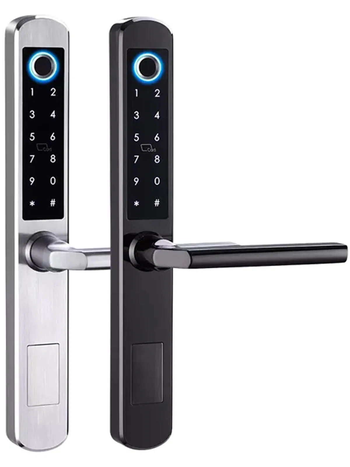 Custom Stainless Steel Bright Door Lock Safety Keyless Enter Bluetooth Ttl Smart Lock