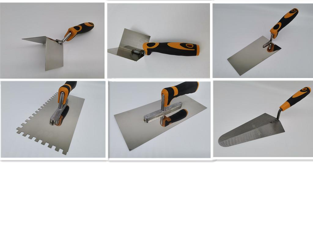 Trowels Stainless Steel with TPR Handle Bricklaying Trowels