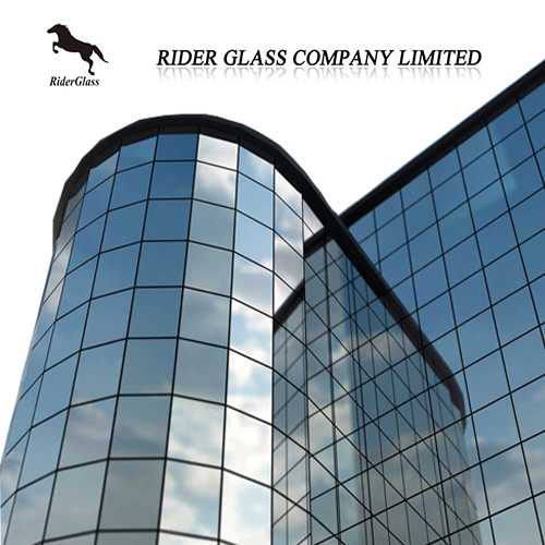 Clear Blue Low E Curved and Bent Insulated Curtain Glass Price