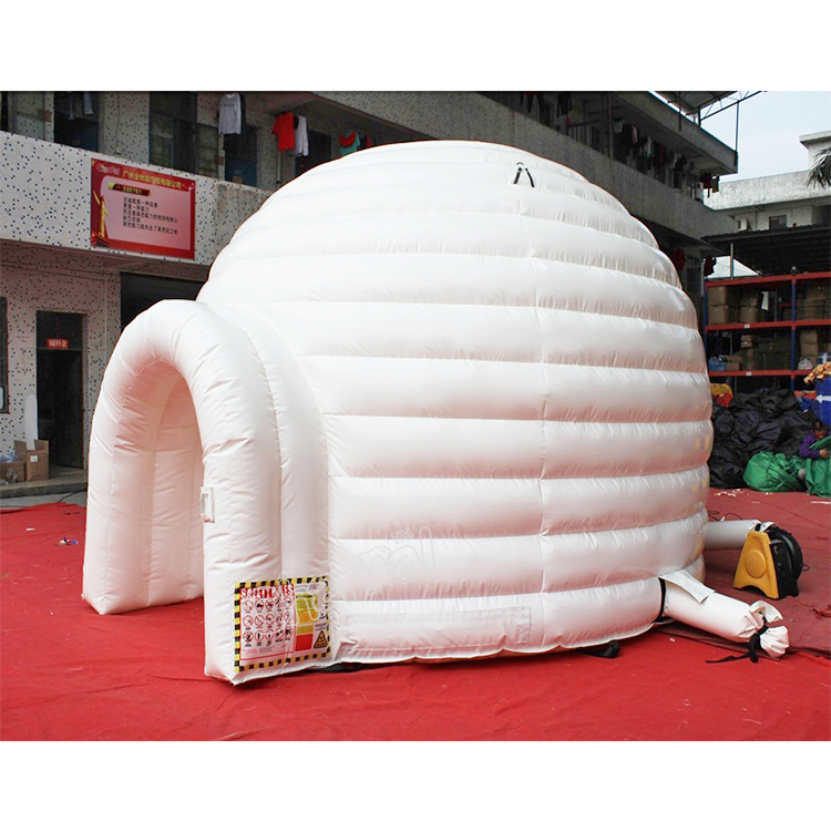 Outood Commercial Bouncy House Inflatable Wedding Bouncy House White Igloo Inflatable Event Camping Tent