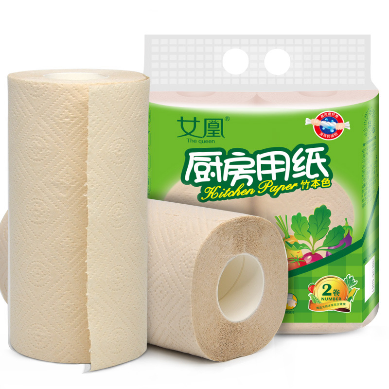 Bamboo High Quality 1ply 2ply 3ply Bamboo Disposable Kitchen Roll Paper Towel