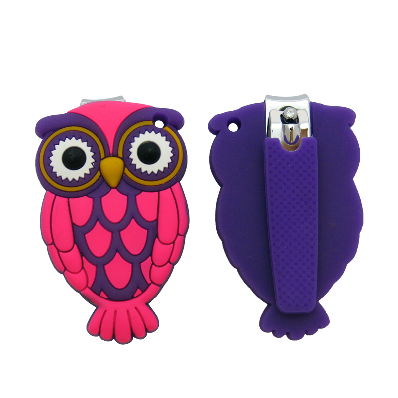 Cute Cartoon Silicone Catcher & Grip Nail Clipper for Baby Nail Care (608CR-3)