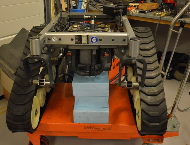 Heavy-Duty Snowplow Crawler with Remote Control and Rubber Tracks