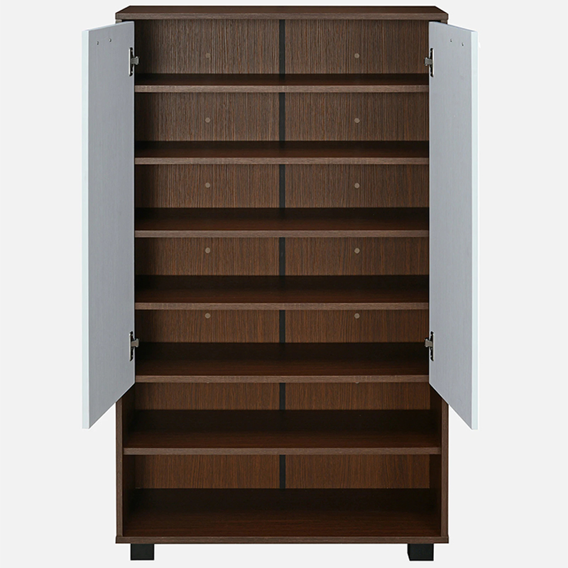 Компактный обувной шкаф с раздвижными дверцами