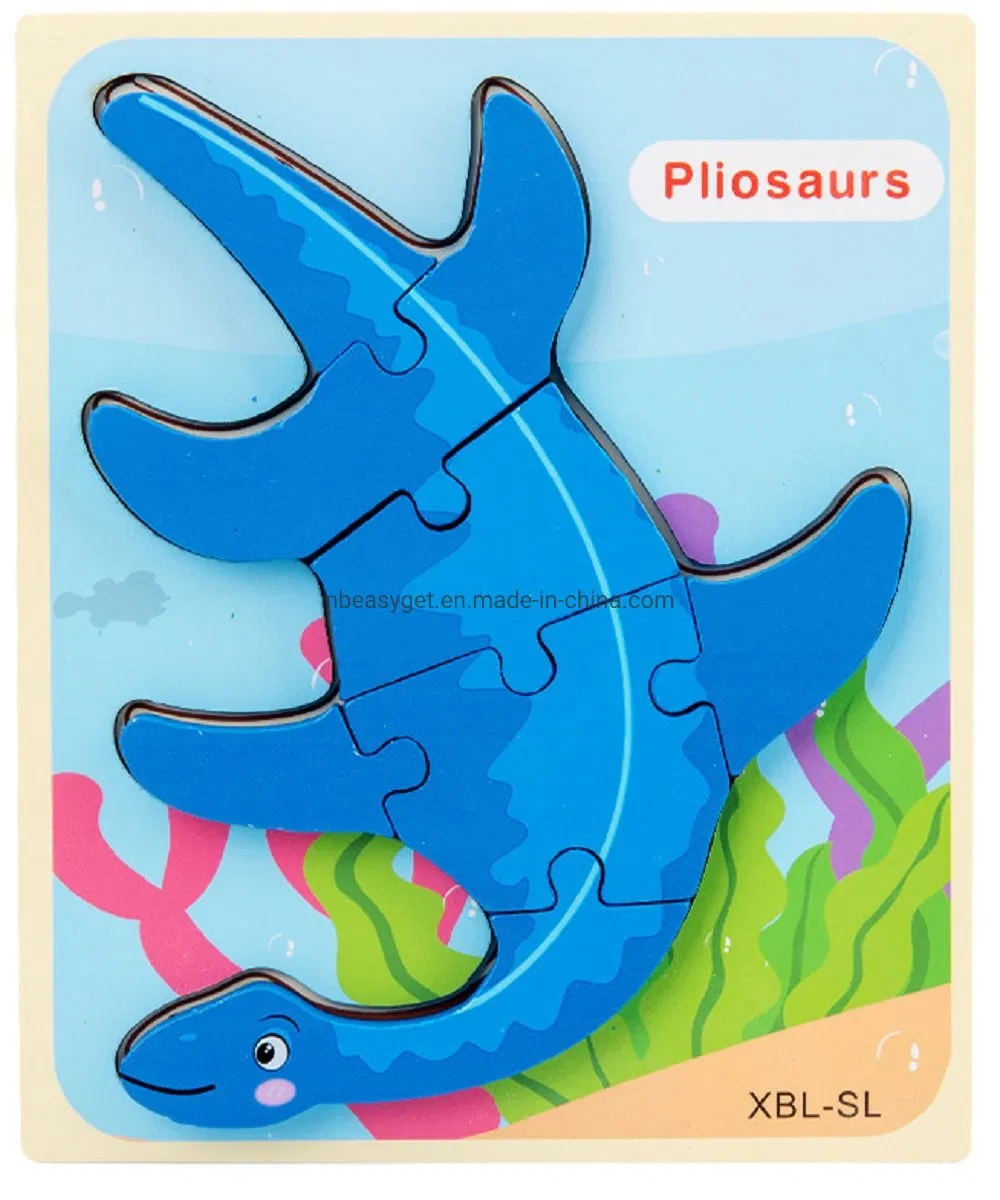 Kids Wooden Dinosaur Puzzle Baby Toddler Toy Educational Gift Esg17553