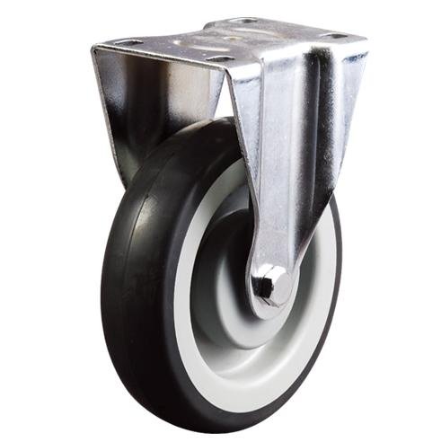 Factory Price 100mm Fixed Medium Duty Castor Polyurethane Wheel