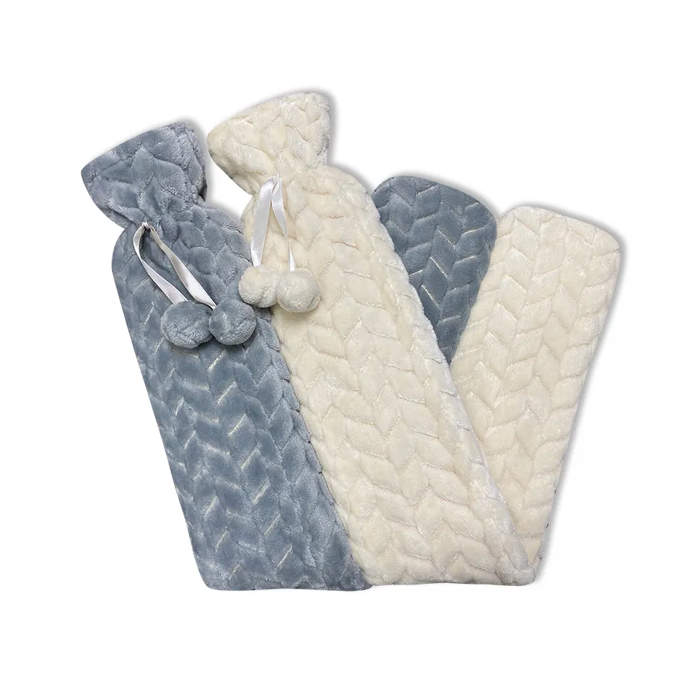 Natural Rubber Reusable Hot Water Bag 2L Long Hot Water Bottle