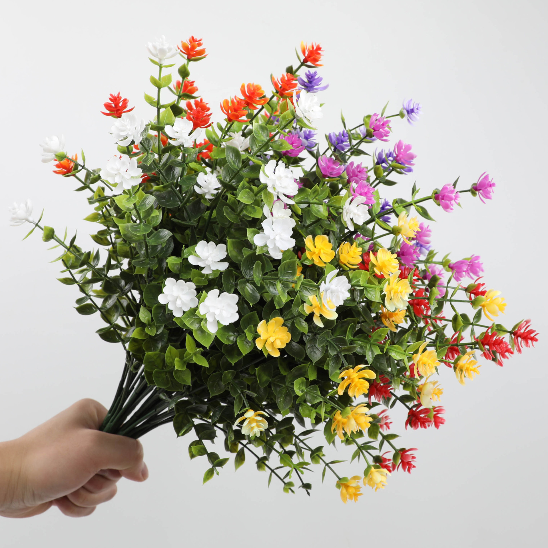 Эвкалипт искусственный камелия GY003 УФ-стойкие