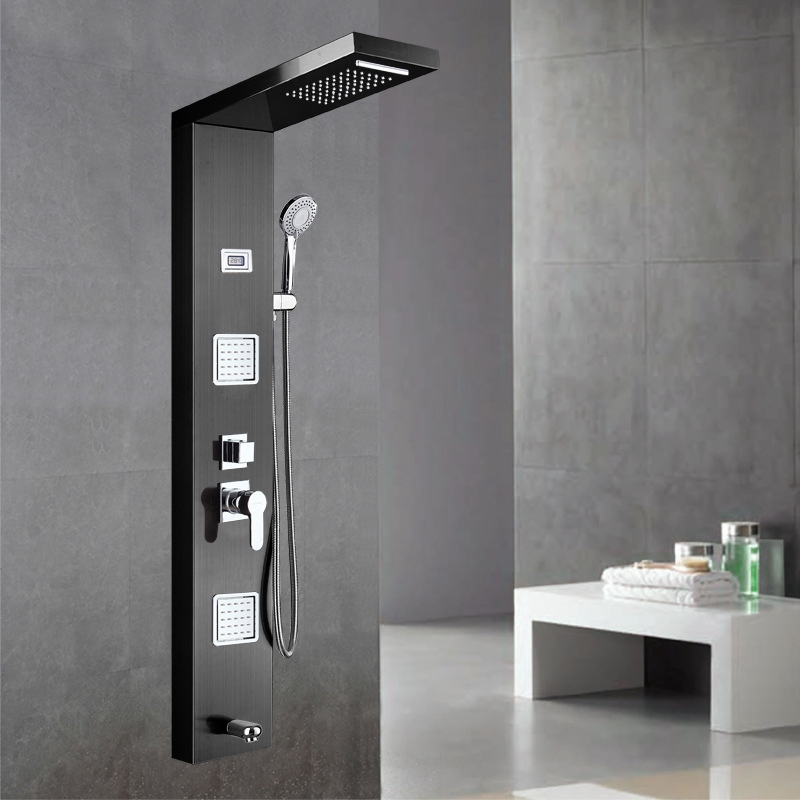 Factory Wholesale Hotel Bathroom Temperature Display Shower Panel Shower Column Shower Column Box
