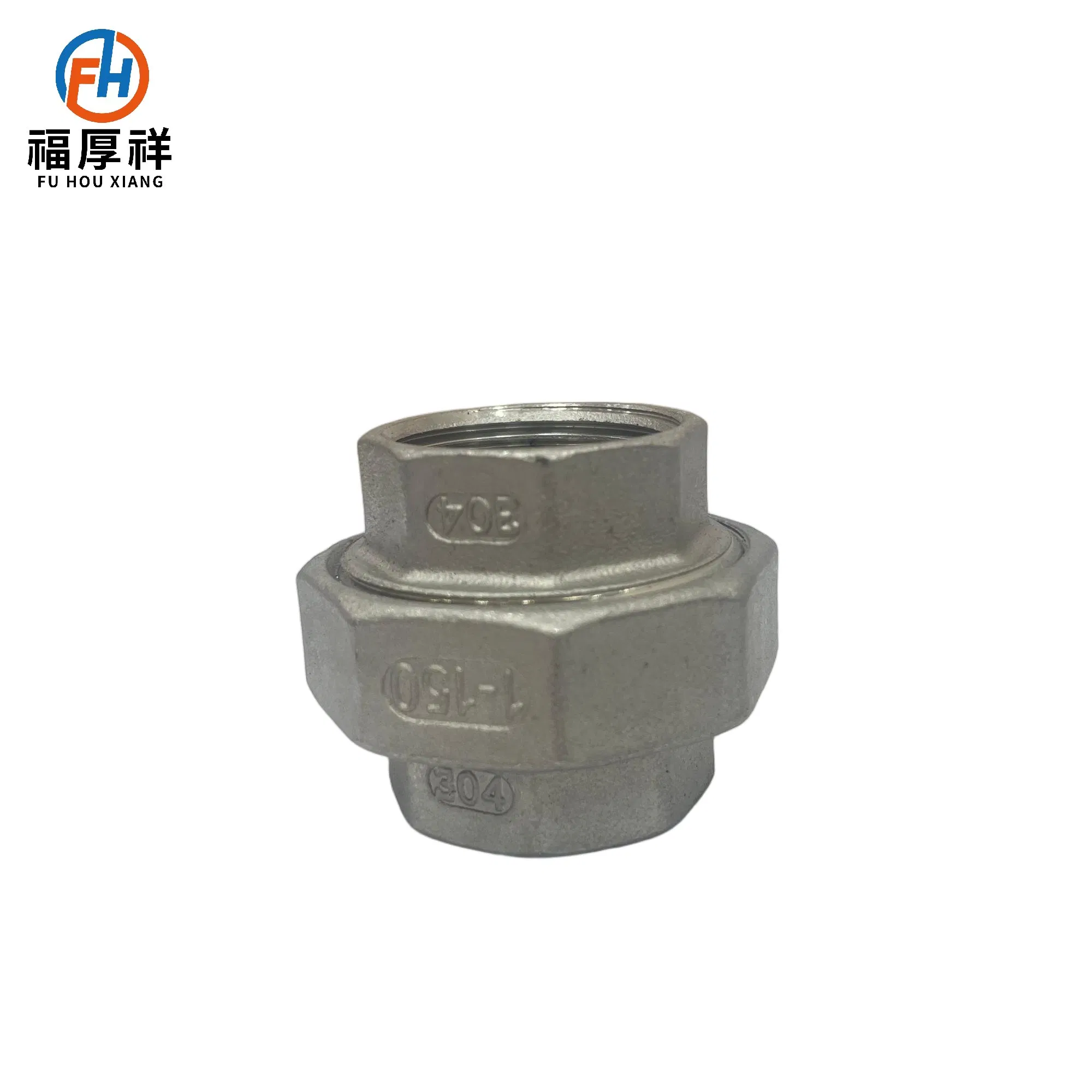 Stainless Steel Pipe Fitting OEM ISO High Pressure Threaded Union for Compression Pipe