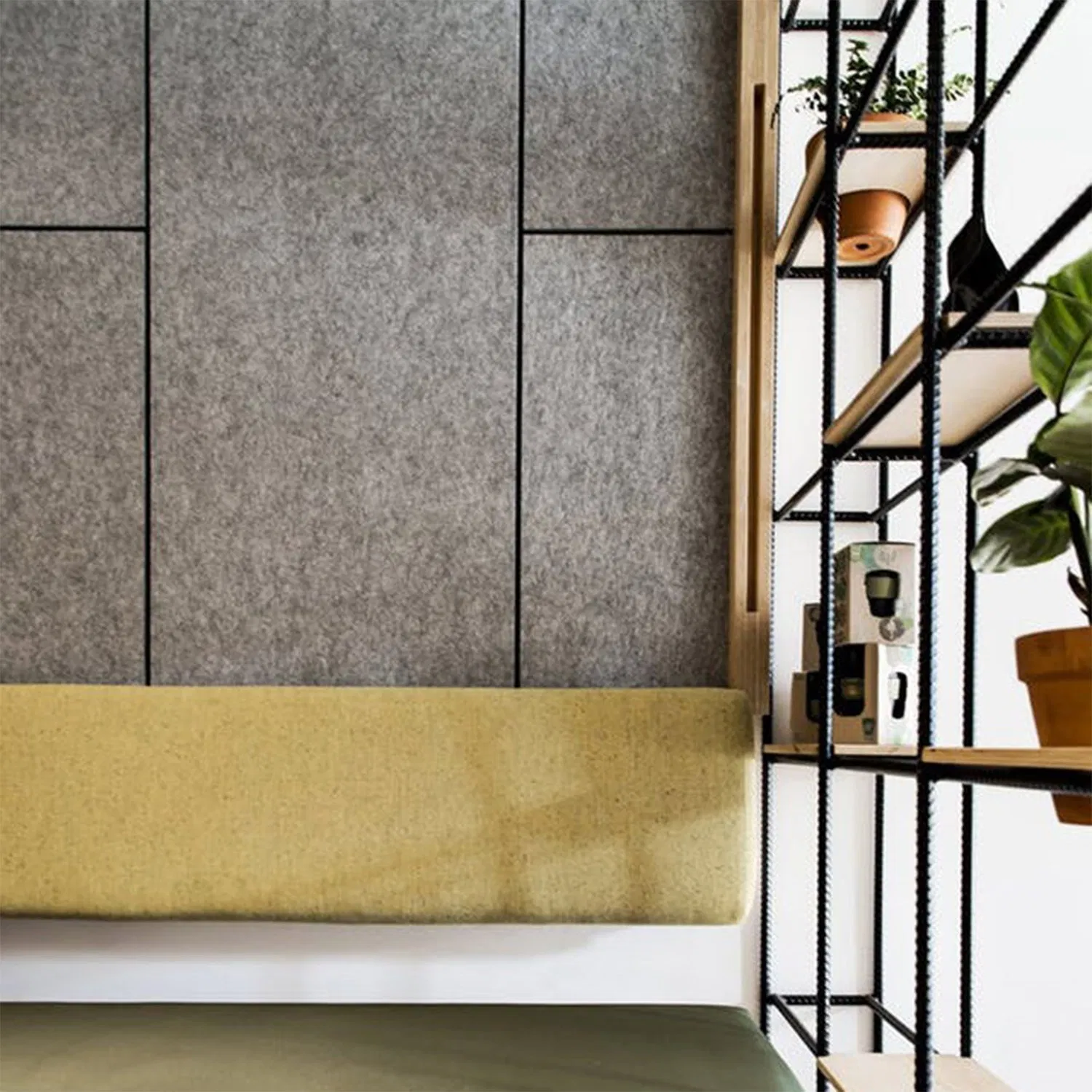 High Fiber Wall Ceiling Sound Absorbing Self Adhesive Polyester Acoustic Panels for Office