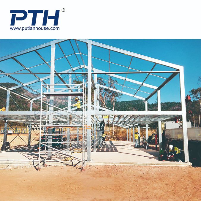 2021 New Design Low Cost Prefab House Customized Steel Structure Building for Dormitory