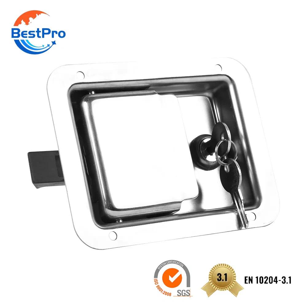 Custom Non-Standard Stainless Steel Small Cam Lock Heavy Duty Lock Black Paddle Latch for Toolbox RV Doors Cabinet Enclosure Box Case