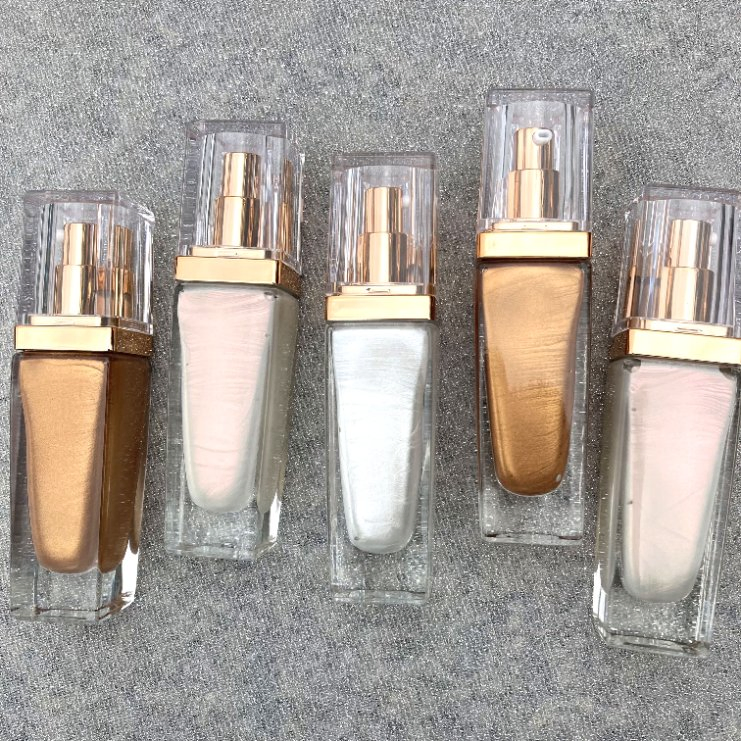 Body Liquid Highlighter Private Label Vegan Bronzer Liquid Glitter Highlight Cosmetics