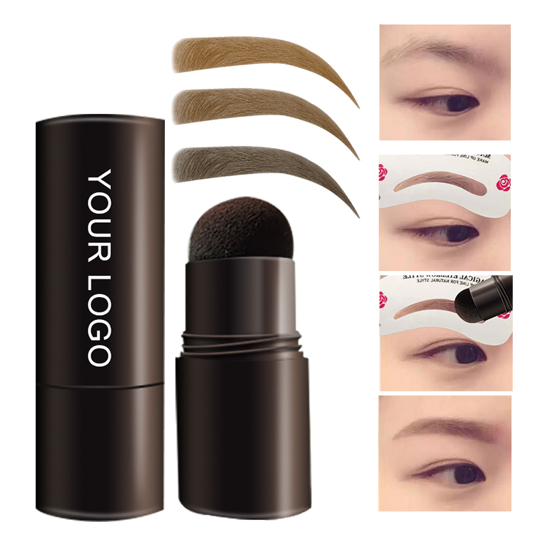 Custom Logo Eye Brow Beauty Cosmetics Eyebrow Powder with Brush