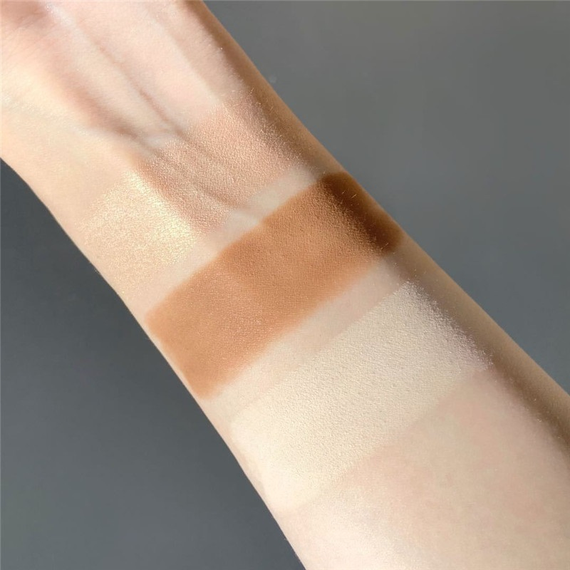 Y112 Improved Formula Product High Quality Custom Foundation Face Pressed Powder Palette 5 Color Makeup Cosmetics Beauty