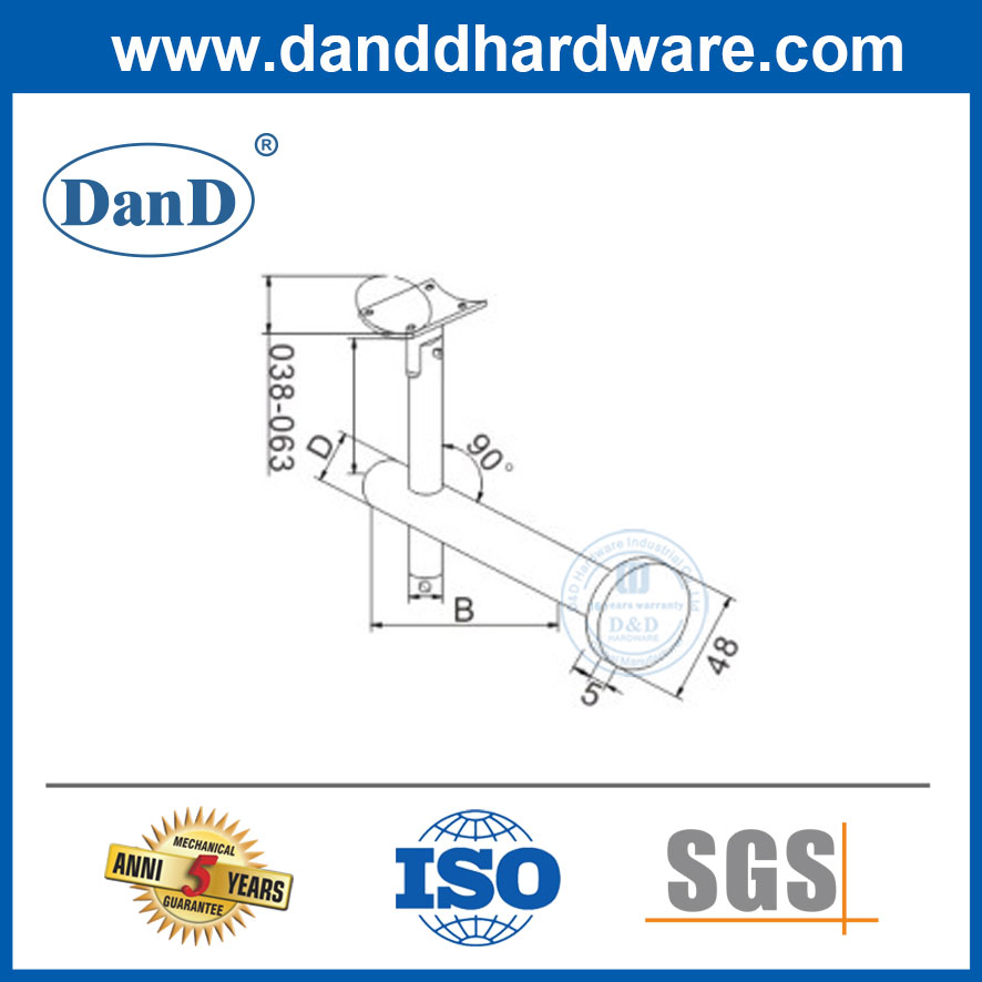 Staircases Stairs Accessories Stainless Steel Handrail Glass Fitting Railing Bracket