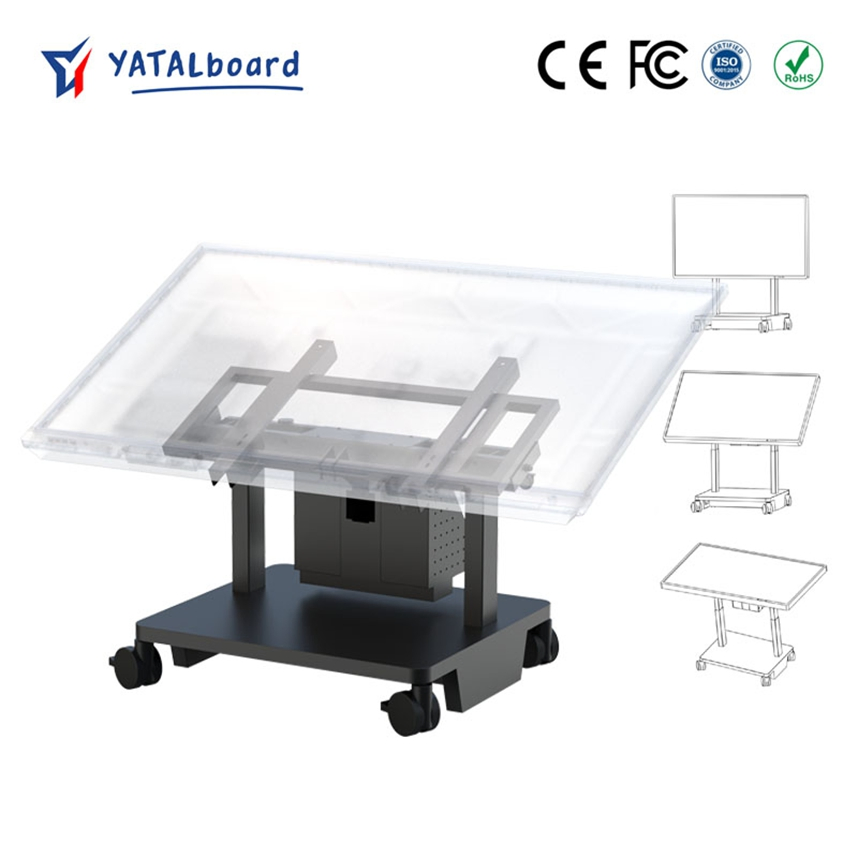 Heavy Duty Mobile Mount for 65-86 Inch Interactive Whiteboard Displays