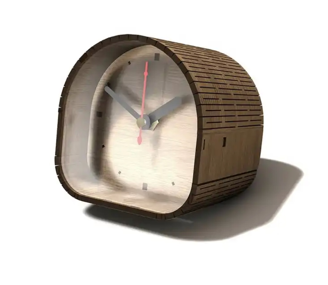 China Manufacturer Cheap Unique Wooden Puzzle Table Clock