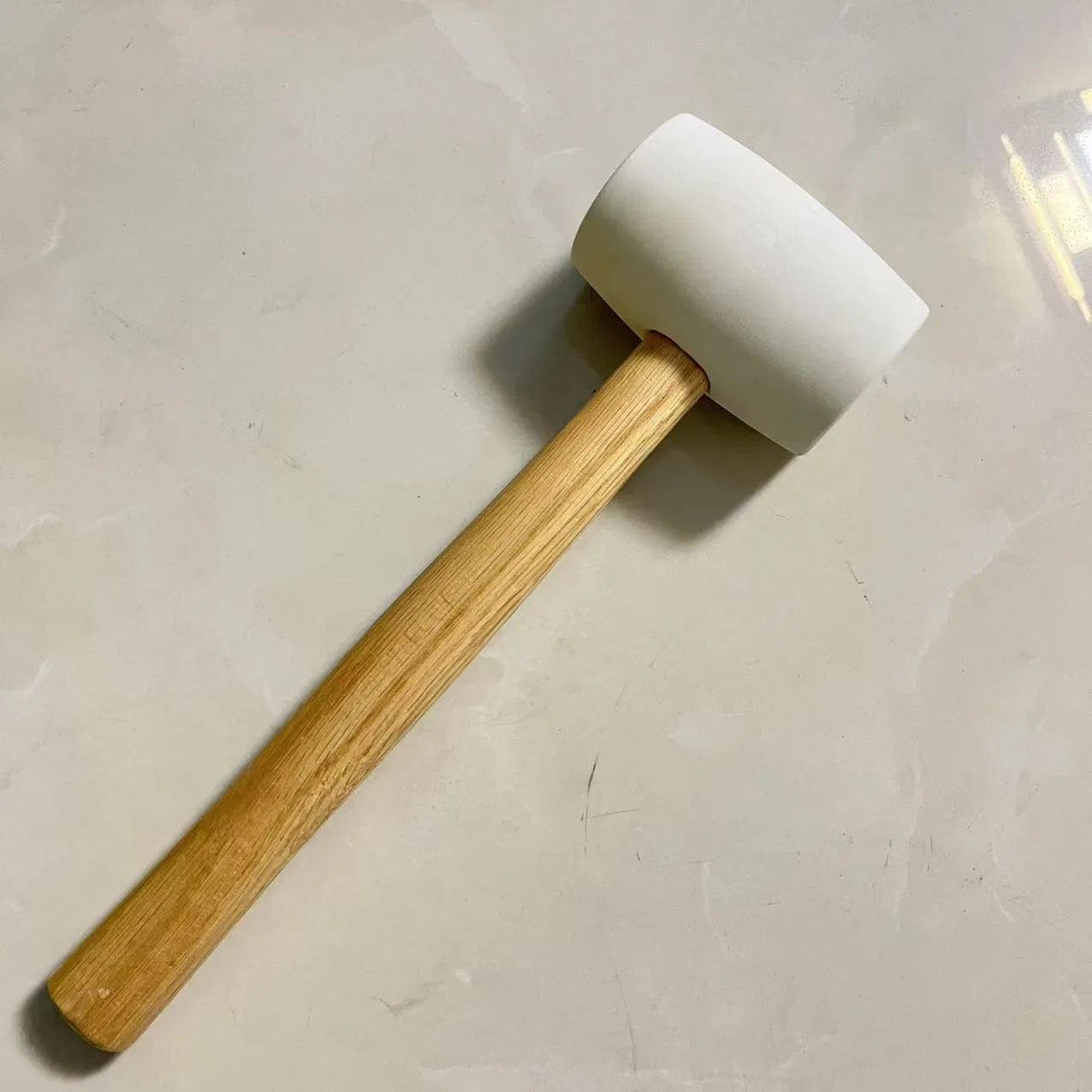 12oz Rubber Hammer with Wooden Handle for Eco-Friendly Projects