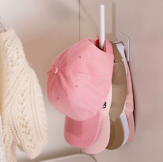 Hole-Free Plastic L-Shaped Strong Adhesive Multi-Functional Door Back Clothes Kitchen Clothes Hook