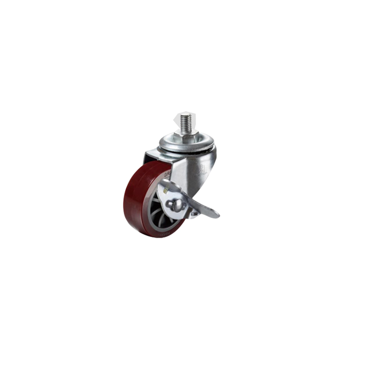 Heavy Duty Fixed Type Double Ball Bearing Rubber Caster (C-9)