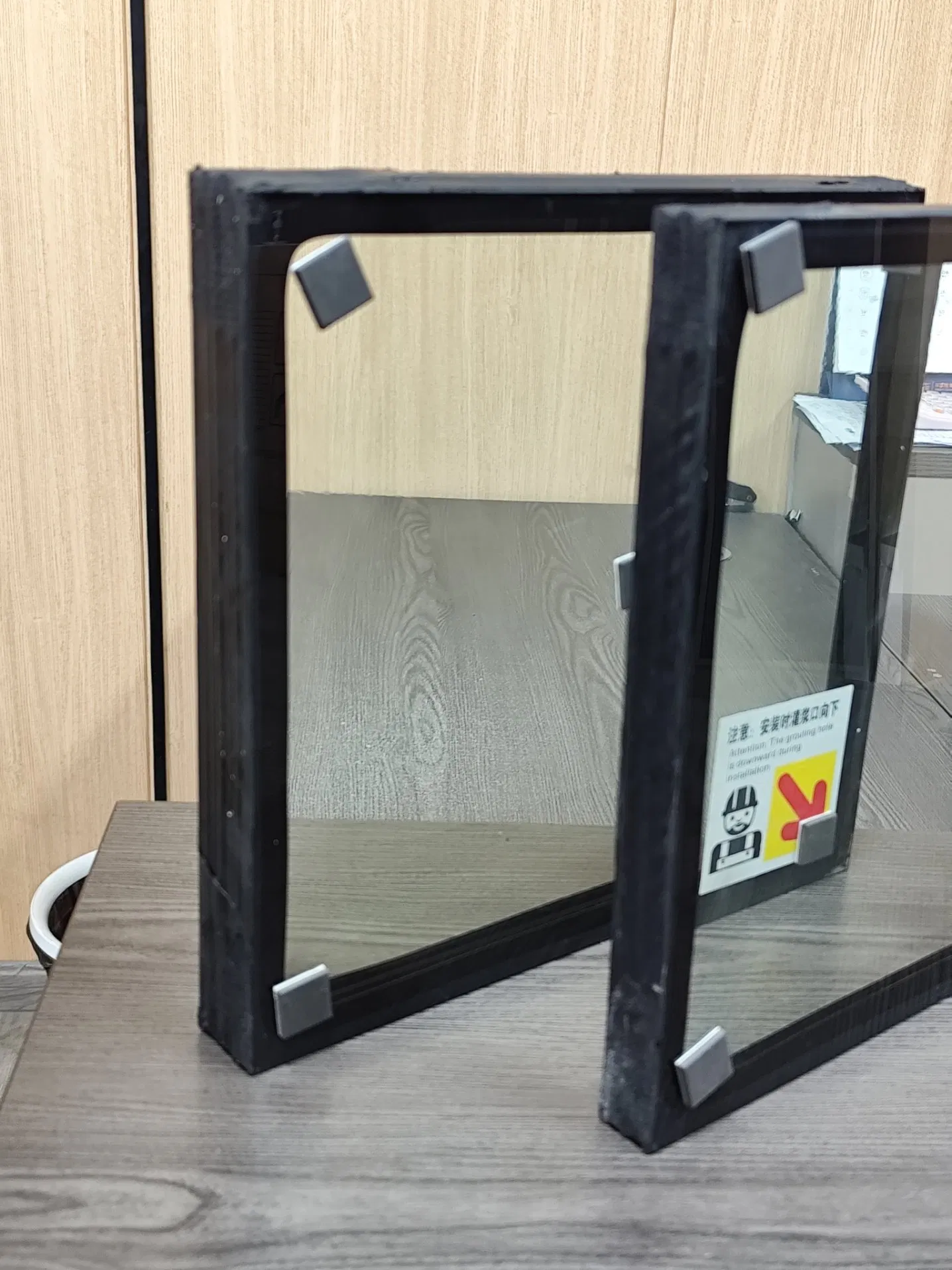 Fireproof Security Glass 3.0h 35mm Anodized Heat Insulation Features