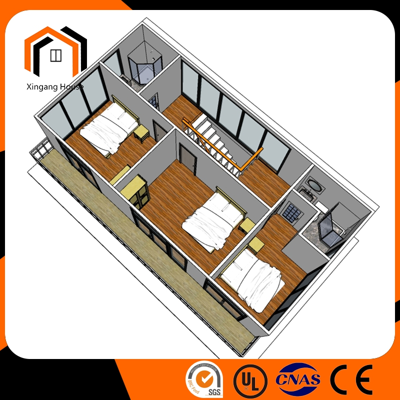 Hot Selling Two Story House Plans Prefab Houses Wooden House Design