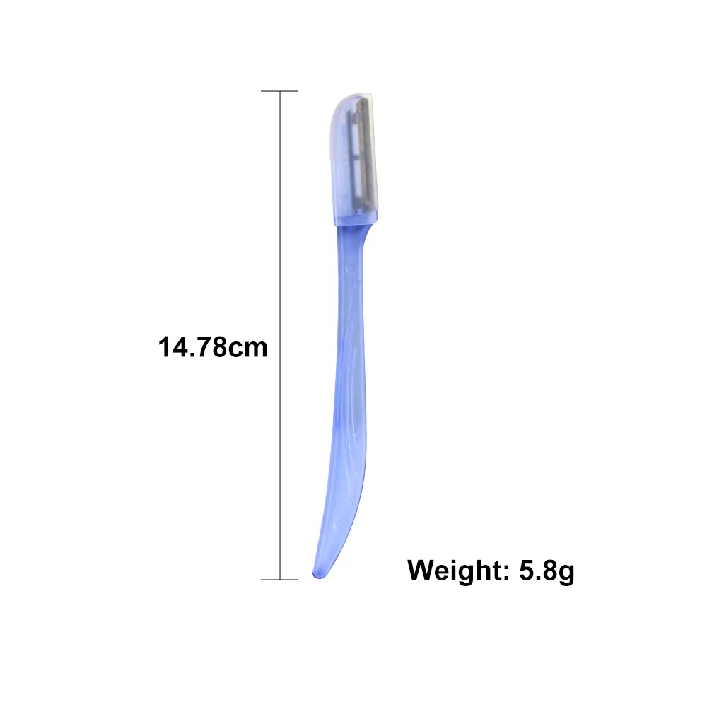 Colorful Women Eyebrow Shaving Razor 3 Pack Private Label Eyebrow Trimmer Shaver