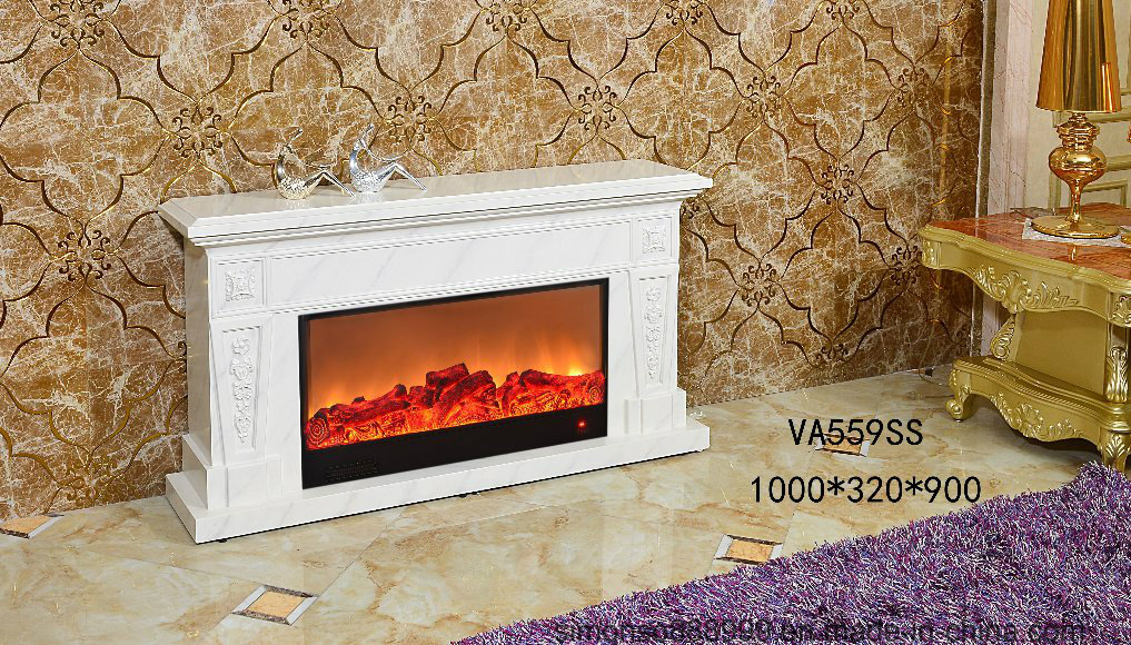European Large Electric Fireplace TV Stand with APP Control