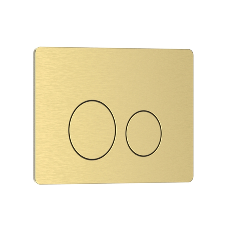 Dual Flush Brushed golden Flush plate For Toilet Concealed Cistern