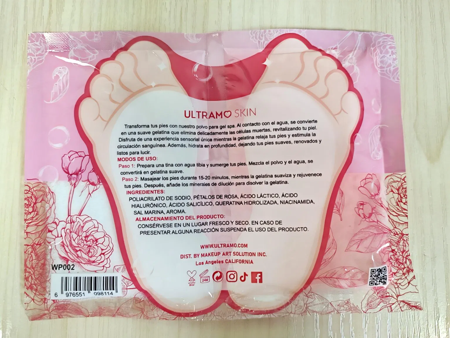 Wp002 Soft Gelatin Foot Massage Foot Care SPA Gel Foot Powder