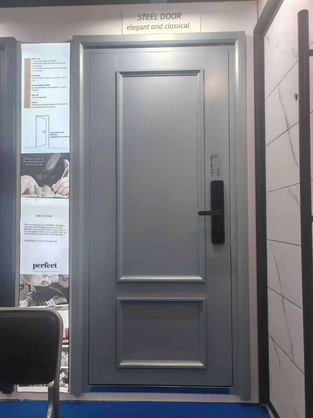 Exhibition Show China Factory Modern Steel Security Door Newest Design Exterior Door Security Door for House for Entry & Entrance