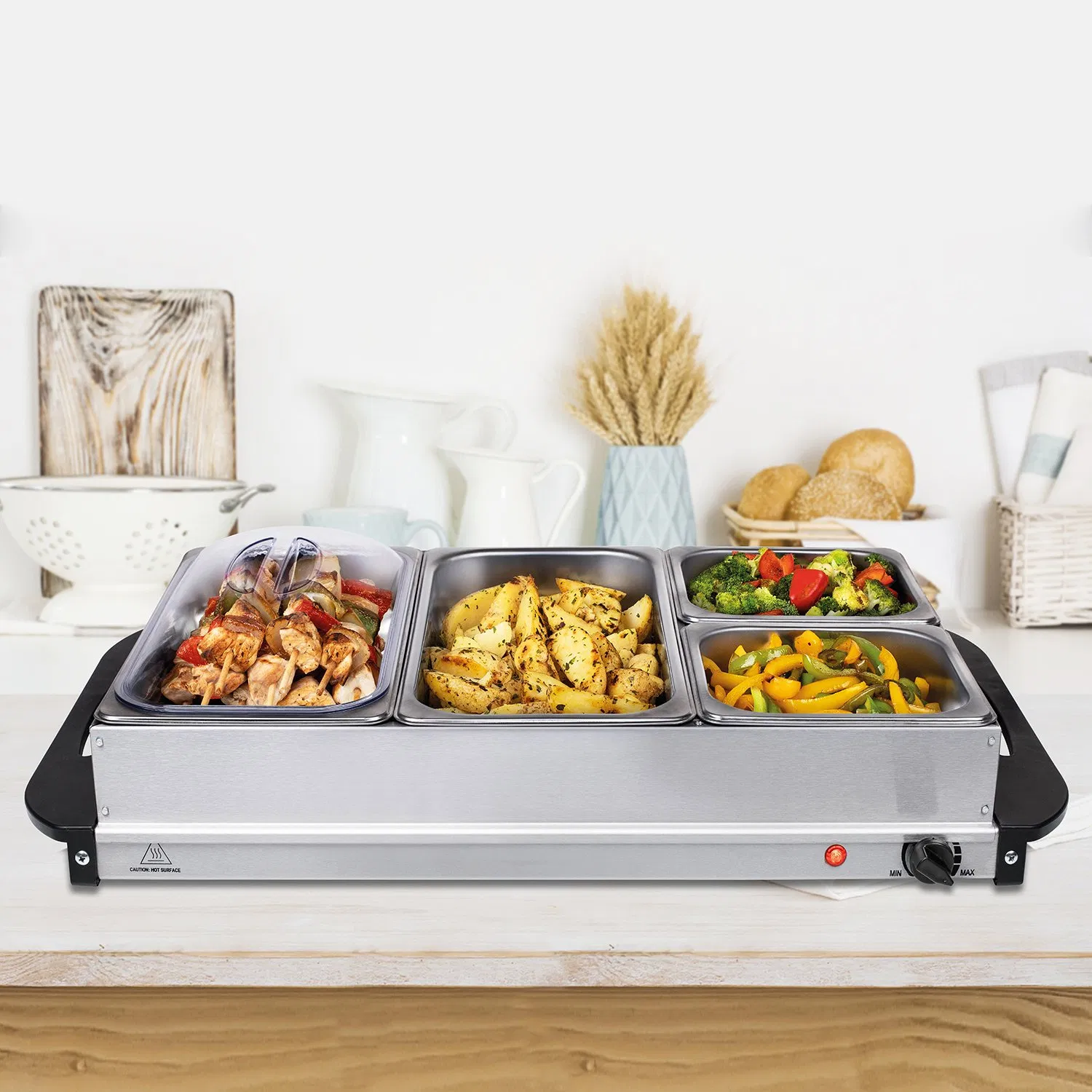 Luxury Stainless Steel Chafing Dish Induction Chafing Dish Food Buffet Warmer