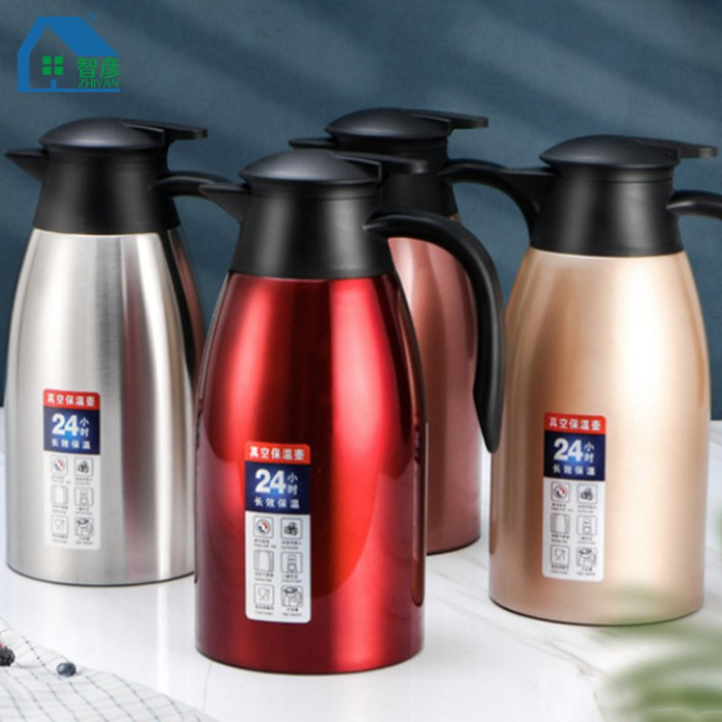European Style Large Capacity 2L High Quality Household Stainless Steel Vacuum Insulated Coffee Pot