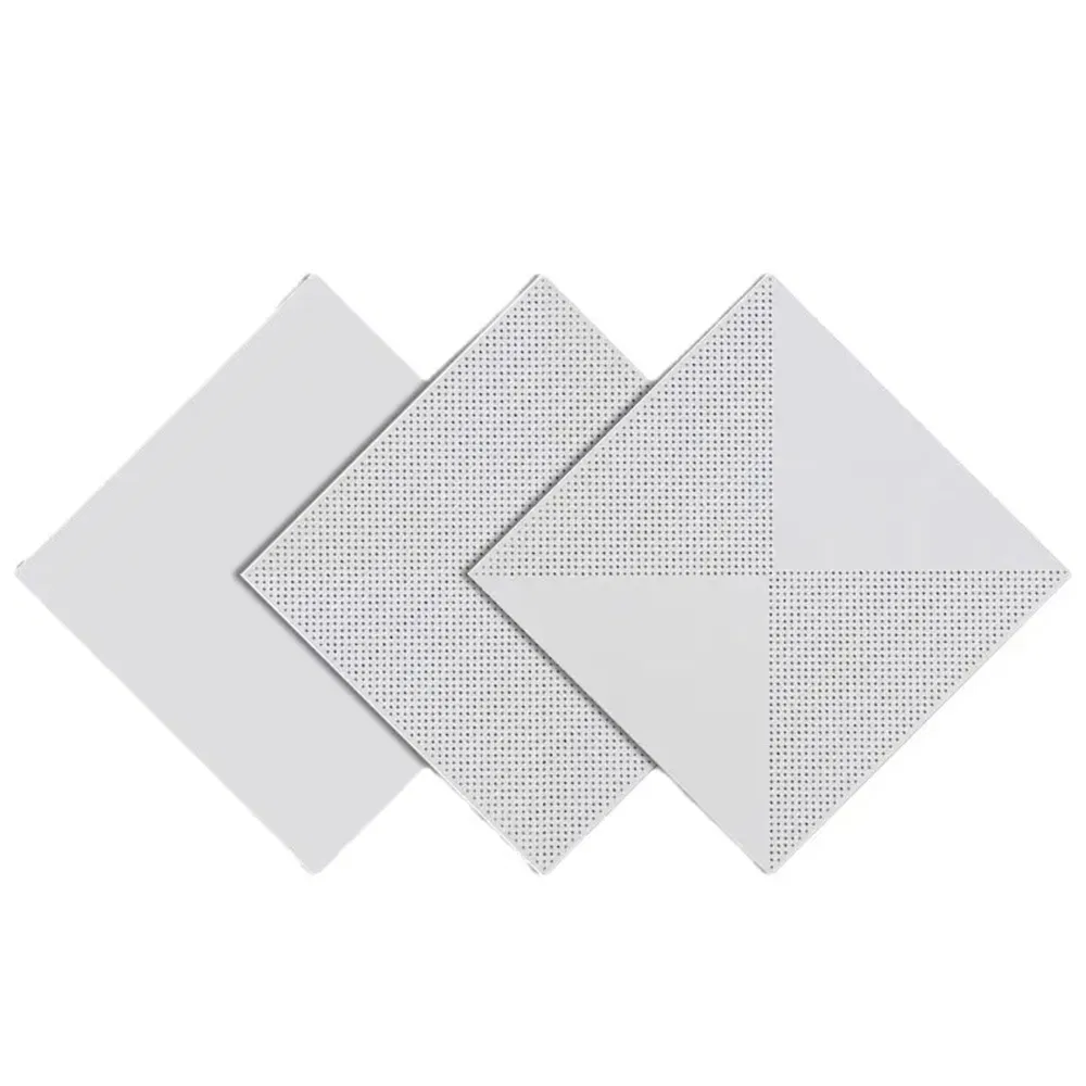 Commercial Interior Aluminum Ceiling Panels 600X600 Size Metal False Ceiling Material