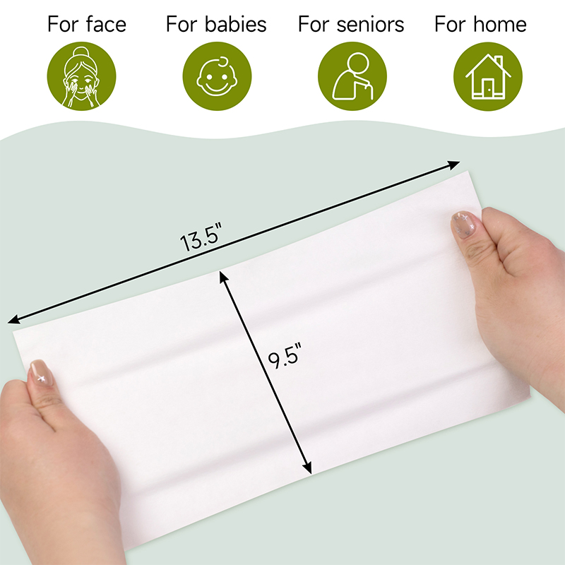Multipurpose Disposable Dry Non-Woven Wipes for Body and Face