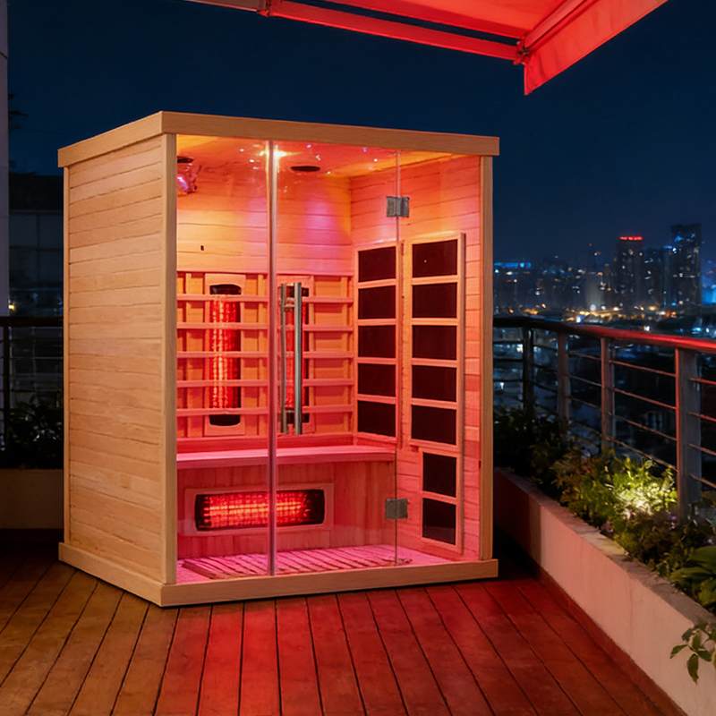 Коммерческая сауна на 4 человека с керамическим обогревом