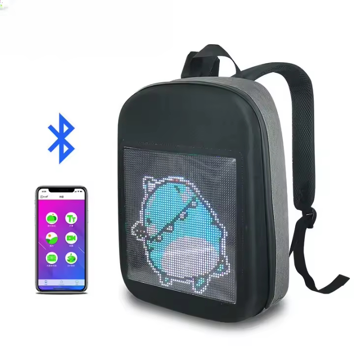 Hot Selling Large Capacity Walking Digital Backpack Sport LED Bag