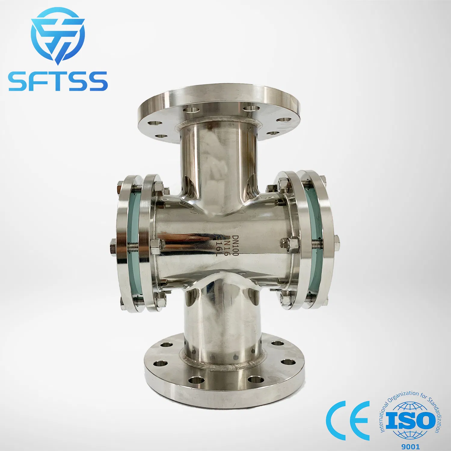 Innovative Heavy-Duty Flange Sight Glass with Forged Silver Finish