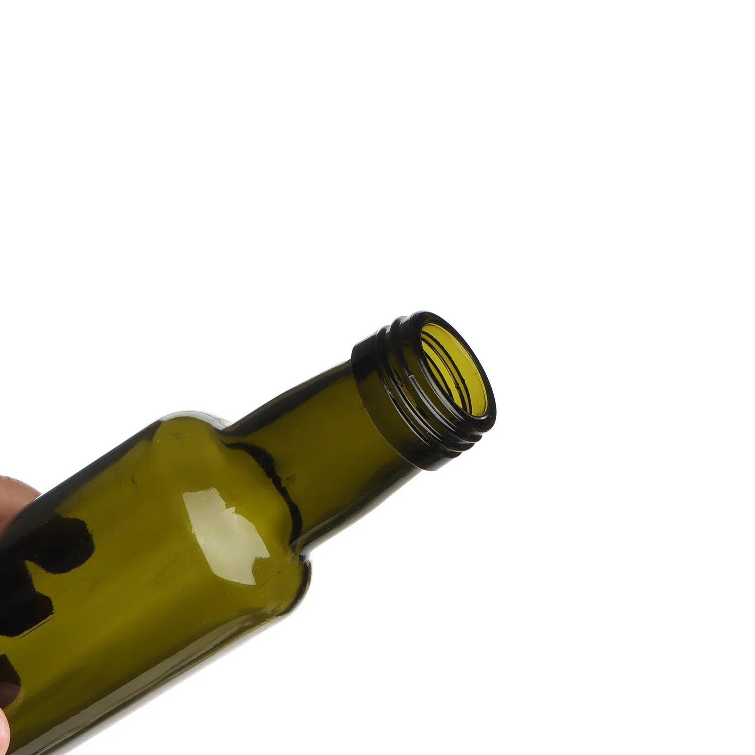 250ml 750ml Dark Green Clear Round Glass Olive Oil Bottles with Cap