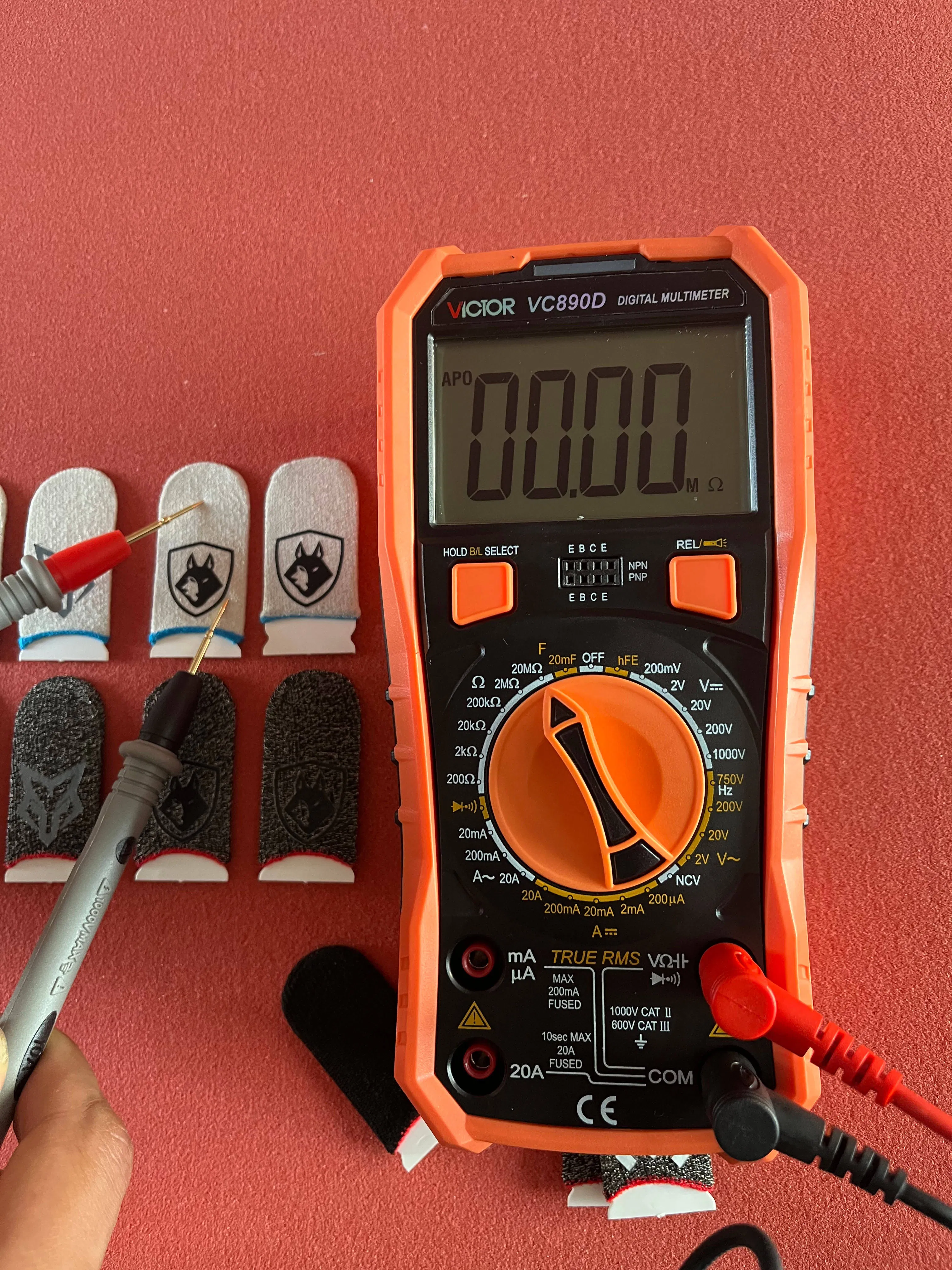 Mobile Phone Gaming Finger Sleeve Touchscreen Controller Sweatproof Copper Fiber Finger Sleeve