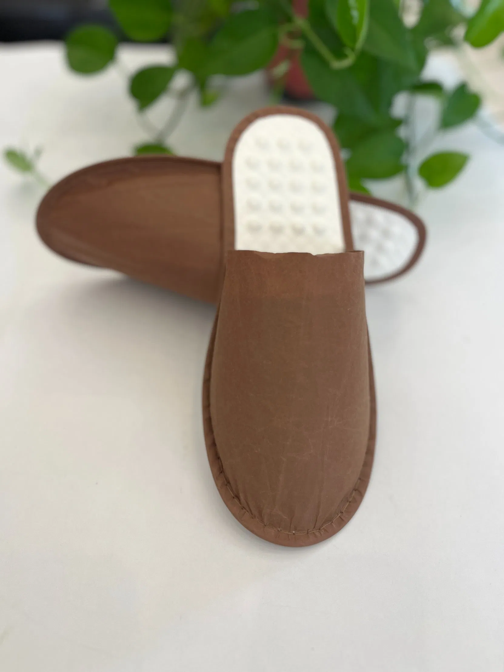 Eco Guest Slippers with Biodegradble Sugarcane Sole for Hotel Use