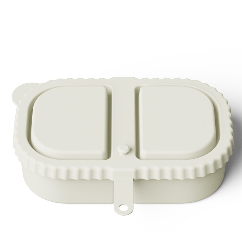 Versatile Silicone Snack Container with Secure Lid Closure